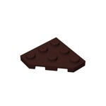 Wedge Plate 3 x 3 Cut Corner #2450 - 308-Dark Brown