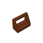 Tile Special 1 x 2 with Handle #2432 - 192-Reddish Brown