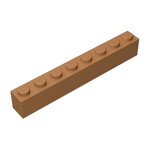 Brick 1 x 8 #3008 - 312-Medium Dark Flesh