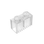 Brick Special 1 x 2 with Grill #2877 - 40-Trans-Clear