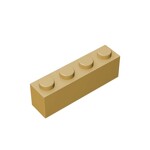 Brick 1 x 4 #3010 - 5-Tan