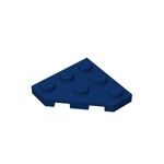 Wedge Plate 3 x 3 Cut Corner #2450 - 140-Dark Blue