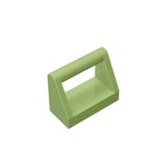 Tile Special 1 x 2 with Handle #2432 - 330-Olive Green