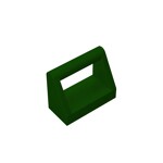 Tile Special 1 x 2 with Handle #2432 - 141-Dark Green