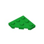 Wedge Plate 3 x 3 Cut Corner #2450 - 28-Green