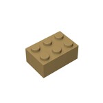 Brick 2 x 3 #3002 - 138-Dark Tan