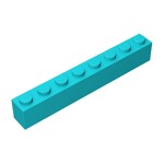 Brick 1 x 8 #3008 - 322-Medium Azure