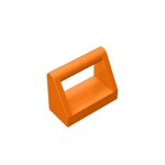 Tile Special 1 x 2 with Handle #2432 - 106-Orange