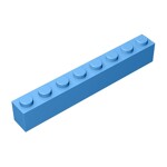 Brick 1 x 8 #3008 - 102-Medium Blue