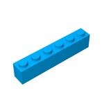Brick 1 x 6 #3009 - 321-Dark Azure