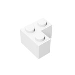 Brick Corner 1 x 2 x 2 #2357 - 1-White