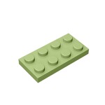 Plate 2 x 4 #3020 - 330-Olive Green