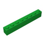 Brick 1 x 8 #3008 - 28-Green