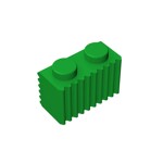 Brick Special 1 x 2 with Grill #2877 - 28-Green