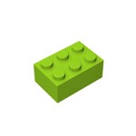 Brick 2 x 3 #3002 - 119-Lime