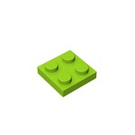 Plate 2 x 2 #3022 - 119-Lime