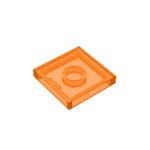 Flat Tile 2 x 2 #3068 - 182-Trans-Orange
