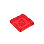 Flat Tile 2 x 2 #3068 - 41-Trans-Red