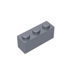 Brick 1 x 3 #3622 - 315-Flat Silver