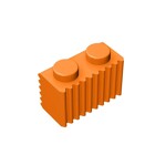 Brick Special 1 x 2 with Grill #2877 - 106-Orange