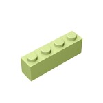 Brick 1 x 4 #3010 - 326-Yellowish Green