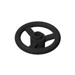 Technic Steering Wheel Small (3 Studs Diameter) #2819 - 26-Black