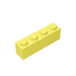 Brick 1 x 4 #3010 - 226-Bright Light Yellow