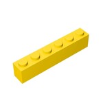 Brick 1 x 6 #3009 - 24-Yellow