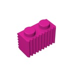 Brick Special 1 x 2 with Grill #2877 - 124-Magenta