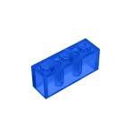 Brick 1 x 3 #3622 - 43-Trans-Dark Blue