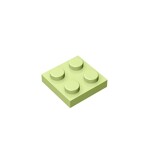 Plate 2 x 2 #3022 - 326-Yellowish Green