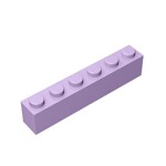 Brick 1 x 6 #3009 - 325-Lavender