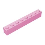 Brick 1 x 8 #3008 - 222-Bright Pink