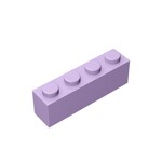 Brick 1 x 4 #3010 - 325-Lavender