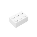 Brick 2 x 3 #3002 - 1-White