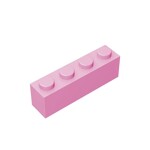 Brick 1 x 4 #3010 - 222-Bright Pink