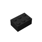 Brick 2 x 3 #3002 - 26-Black