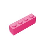 Brick 1 x 4 #3010 - 221-Dark Pink