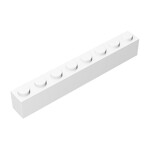 Brick 1 x 8 #3008 - 1-White