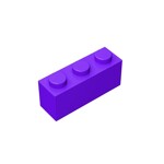 Brick 1 x 3 #3622 - 268-Dark Purple