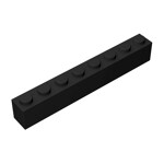 Brick 1 x 8 #3008 - 26-Black