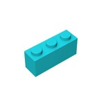 Brick 1 x 3 #3622 - 322-Medium Azure