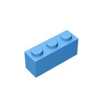 Brick 1 x 3 #3622 - 102-Medium Blue