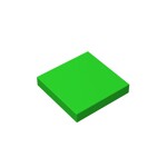 Flat Tile 2 x 2 #3068 - 37-Bright Green