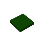 Flat Tile 2 x 2 #3068 - 141-Dark Green