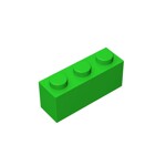 Brick 1 x 3 #3622 - 37-Bright Green