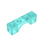 Arch 1 x 4 Brick #3659 - 42-Trans-Light Blue