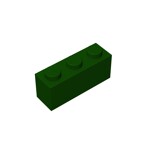 Brick 1 x 3 #3622 - 141-Dark Green