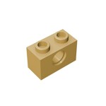 Technic Brick 1 x 2 [1 Hole] #3700 - 5-Tan