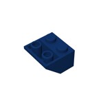 Slope Inverted 45 2 x 2 - Ovoid Bottom Pin, Bar-sized Stud Holes #3660 - 140-Dark Blue